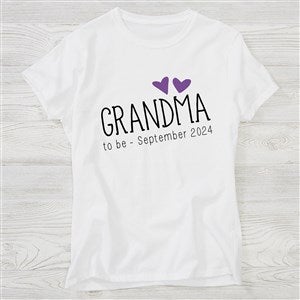 Personalized Grandma Apparel - Grandma Established - Ladies Fitted Tee - Ladies Medium - Light Gray