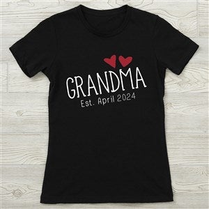 Grandma Established Personalized Next Level Fitted Tee - Ladies Fitted X-Large - Maroon