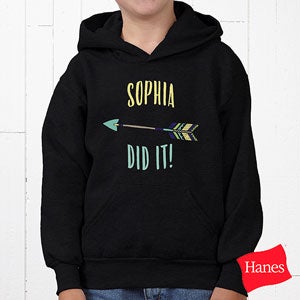 Who's To Blame! Personalized Youth Hanes® Hooded Sweatshirt