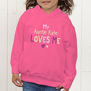 You Are Loved Personalized Toddler Hooded Sweatshirt