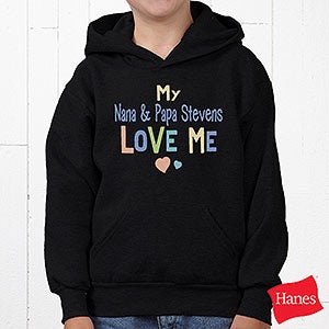 You Are Loved Personalized Hanes® Youth Hooded Sweatshirt