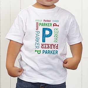 Repeating Name Personalized Toddler T-Shirt