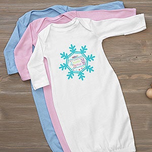 Personalized Baby Gown - Baby's First Christmas