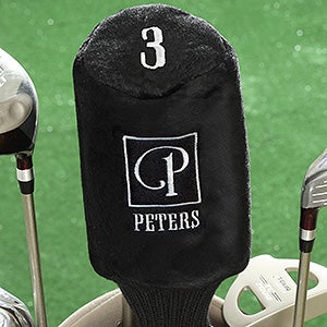 Square Monogram Personalized Golf Club Cover