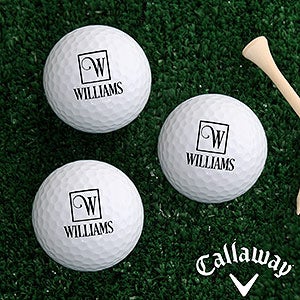 Square Monogram Personalized Golf Ball Set - Callaway® Warbird Plus