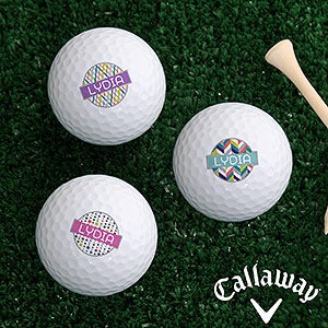 Sassy Lady Personalized Golf Ball Set - Callaway® Warbird Plus