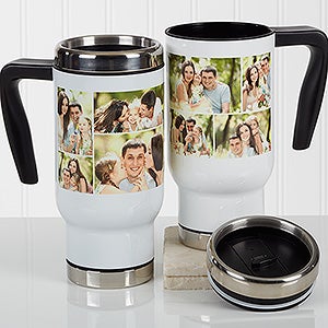 Personalized Photo Commuter Travel Mug - Create A Photo Collage