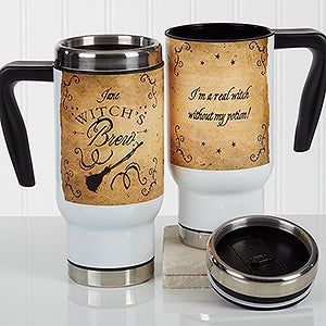 Witch's Brew Personalized Travel Mug