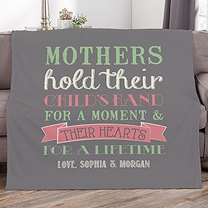 Loving Words Personalized 50x60 Fleece Blanket for Mom