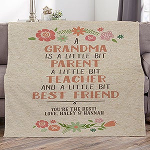 My Grandma, My Friend Personalized 50x60 Fleece Blanket