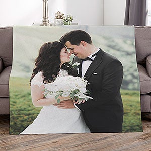 Wedding Photo Personalized 50x60 Sweatshirt Blanket