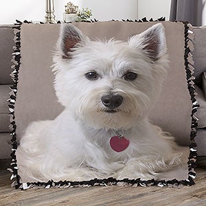 Personalized Pet Photo 50x60 Tie Blanket