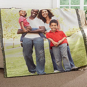 Picture It! Family Personalized Woven Throw