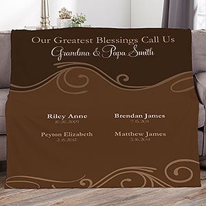 My Grandkids Personalized 50x60 Fleece Blanket