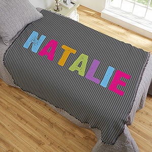 All Mine! For Her Personalized 56x60 Woven Throw