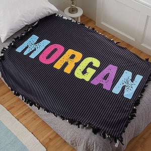 All Mine! For Her Personalized 50x60 Tie Blanket