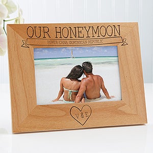 Personalized Honeymoon Picture Frame - Honeymoon Memories