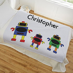 Personalized 50x60 Sweatshirt Blanket for Boys