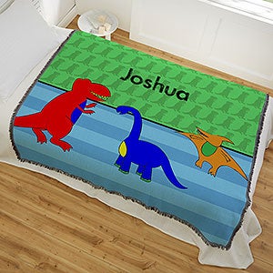 Personalized 56x60 Woven Throw for Boys