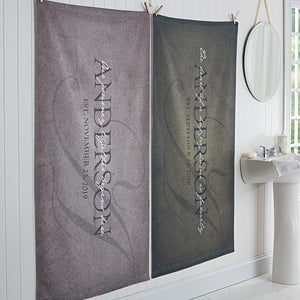 Personalized Family Bath Towel - The Heart Of Our Home