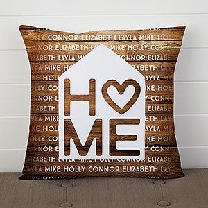 Personalized 14 Pillow - Home Is Love