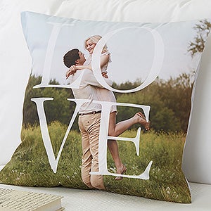 LOVE Personalized 18 Throw Pillow