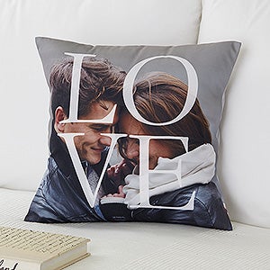 LOVE Personalized 14 Throw Pillow