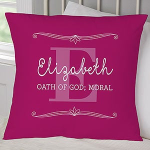 Personalized Throw Pillow For Her - My Name Means - 18