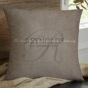 Personalized Family Throw Pillow - Heart Of Our Home - 18