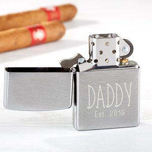 Personalized Zippo Windproof Lighter - Daddy Established