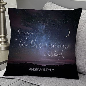 Personalized Romantic Throw Pillow - Written In The Stars - 18