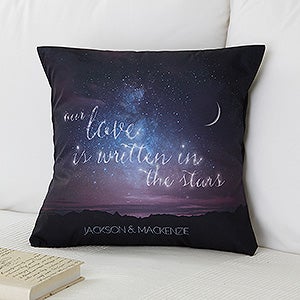 Written In The Stars Personalized 14 Throw Pillow