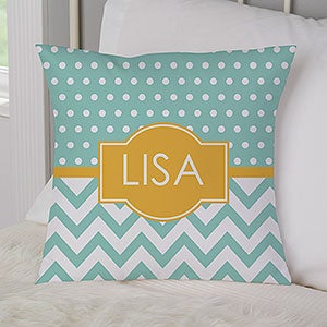 Custom 14 Name Or Monogram Throw Pillow