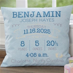 I Am Special Personalized Baby 18-inch Velvet Throw Pillow