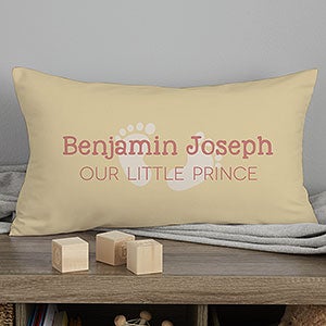 Personalized Baby Birth Announcement Lumbar Pillow