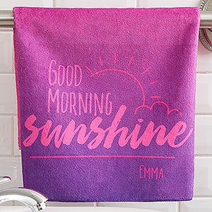 Personalized Hand Towels - Morning Motivation