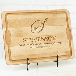 Personalized Maple Cutting Board - Heart Of Our Home