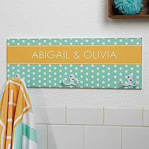 Preppy Chic Personalized Towel Hook