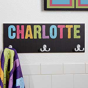 Personalized Towel Rack For Girls - All Mine