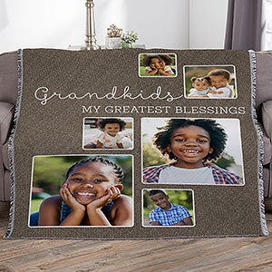 They're Worth Spoiling Personalized 56x60 Woven Photo Throw