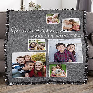 They're Worth Spoiling Personalized 50x60 Tie Photo Blanket