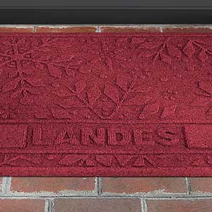 Snowflake Personalized AquaShield? Molded Doormat