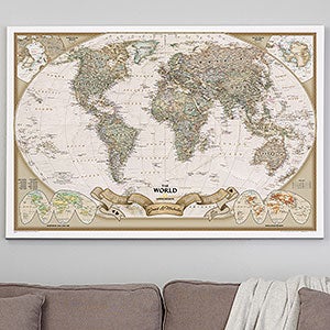 Romantic Travels 32x48 Personalized World Map