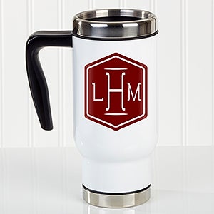 Classic Monogram Personalized Commuter Travel Mug