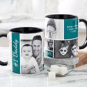 Photo Collage Mug - 11oz Black - Family Love