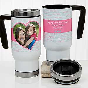 Personalized Photo Travel Mug - Love You This Much