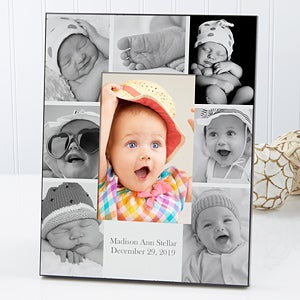 Personalized Baby Picture Frame - Printed Photo Collage - Vertical ...
