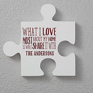 Personalized Puzzle Piece Wall Décor - Quote 3