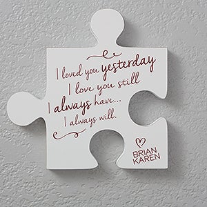 Personalized Romantic Wall Puzzle Pieces - Romantic Quotes - Quote 1