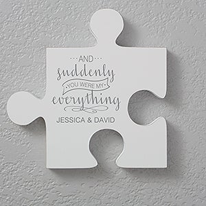 Personalized Romantic Wall Puzzle Pieces - Romantic Quotes - Quote 2